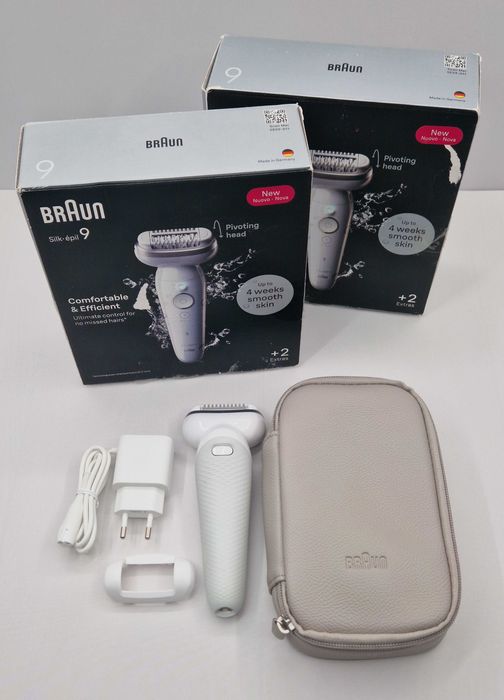 Epilator Braun Silk-epil 9 9-000 Wet & Dry, MicroGrip, Smart Light