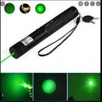 Мощен зелен лазер 500mW laser pointer с проекция