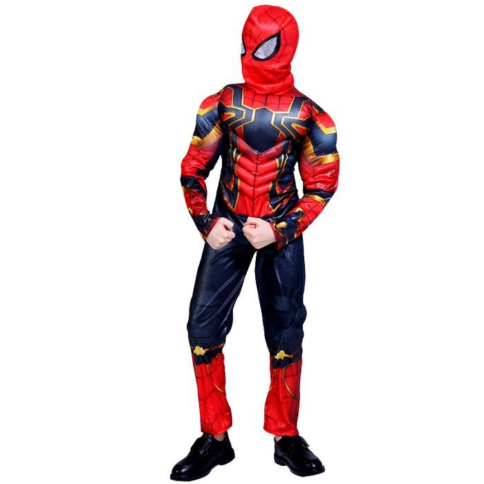 Set costum Iron Spiderman IdeallStore®, New Attitude, 7-8 ani, rosu
