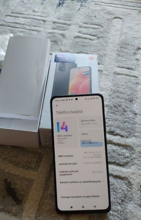 Redmi not 12 pro 8+8_256 tali idial