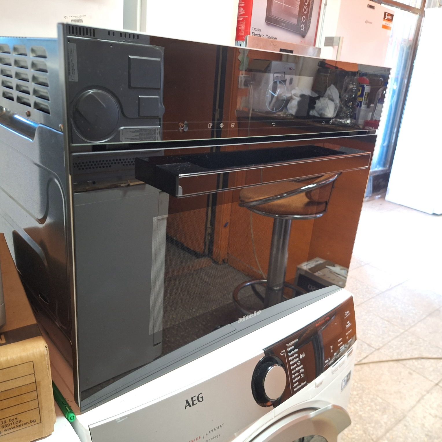 Микровълнова Миеле за вграждане с функци пара Miele DGM7840 Wi Fi