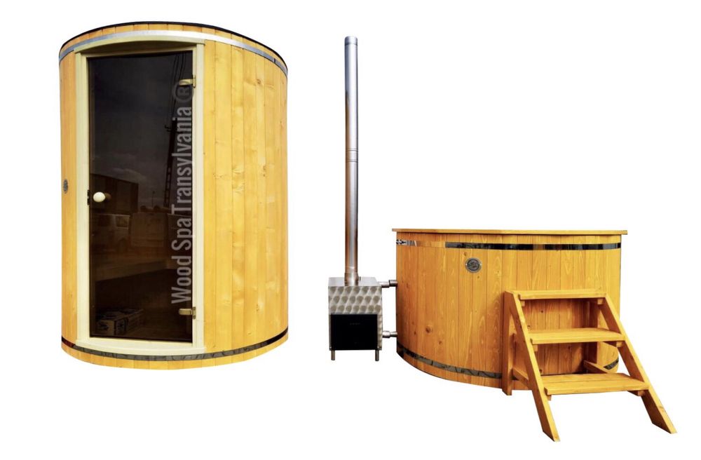 Pachet Sauna și Ciubar Plastic - Wood Spa Transylvania®️