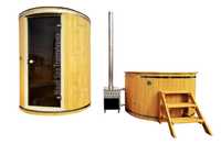 Pachet Sauna și Ciubar Plastic - Wood Spa Transylvania®️