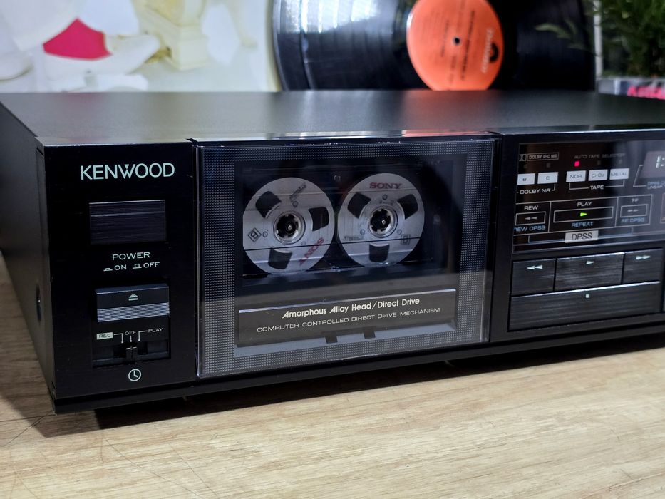 Casetofon deck KENWOOD kx-880b, hifi audio, direct drive,  amorphous