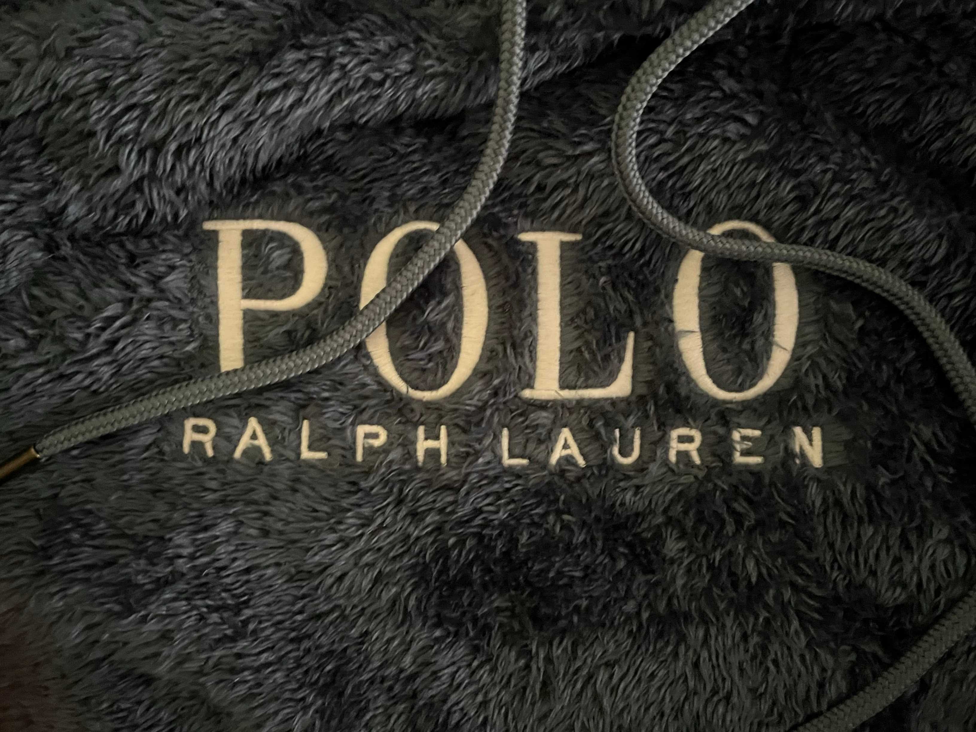 Polo Ralph Lauren sherpa fleece hoodie blue