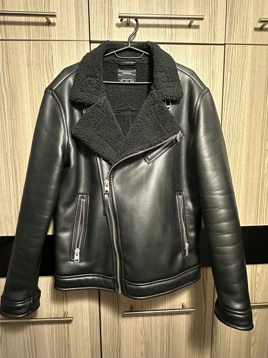 Мъжко кожено зимно яке