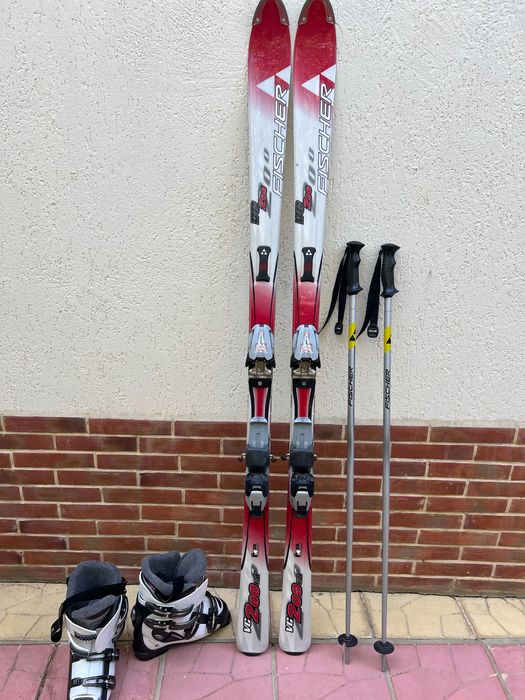Алпийски ски Fischer, ботуши Saphir, щеки Fischer