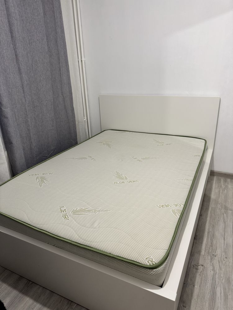 pat alb cu + saltea aloe vera