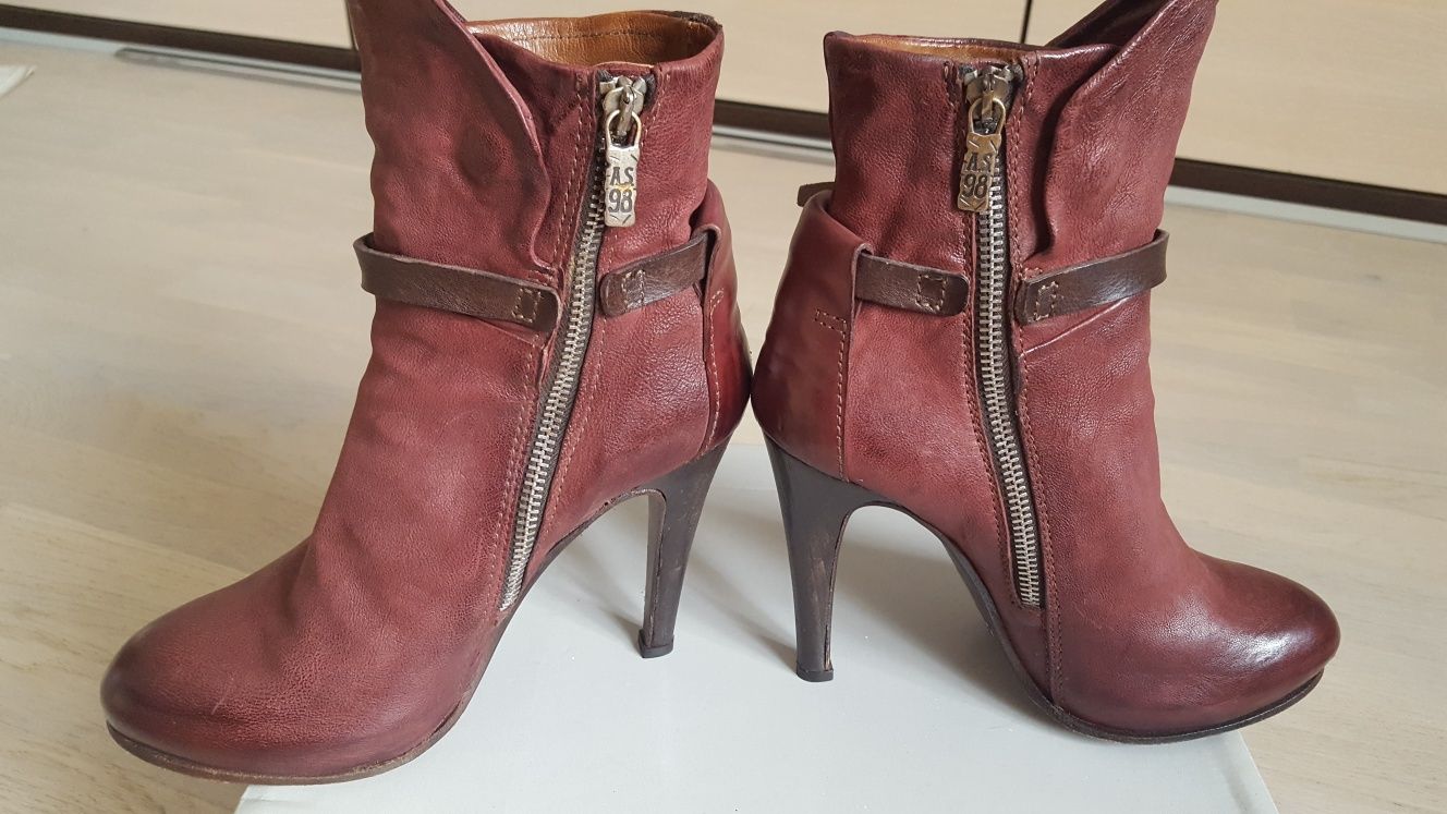 Botine, cizme piele AS 98, 37