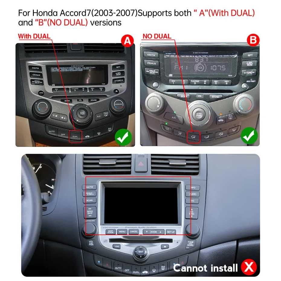 Navigatie Honda Accord 2003-2007 2GB 4GB 8GB Garantie Camera