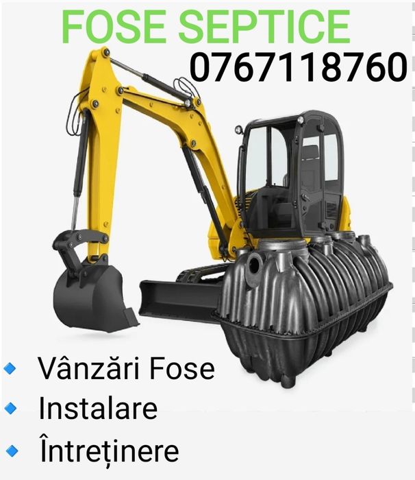 Fose Septice,montaj si întreținere,Miniexcavator,Nisip,Pietris