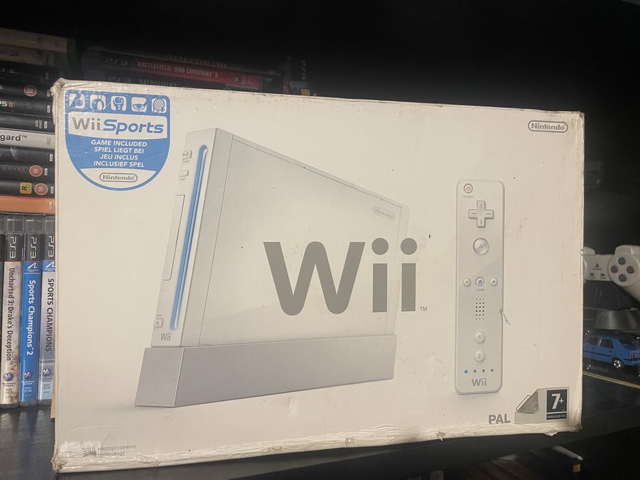 Nintendo Wii alb (la cutie)