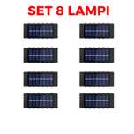 Set 8 lampi bidirectionale, 15cm, 12 LED-uri