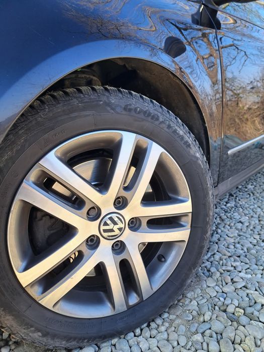 Set jante 5x112 R16 vw cu anvelope de iarna GOODYEAR foarte bune