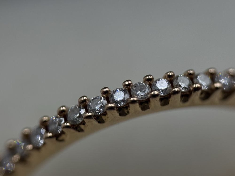 Inel Semi Eternity Aur 18 k Cu Diamante