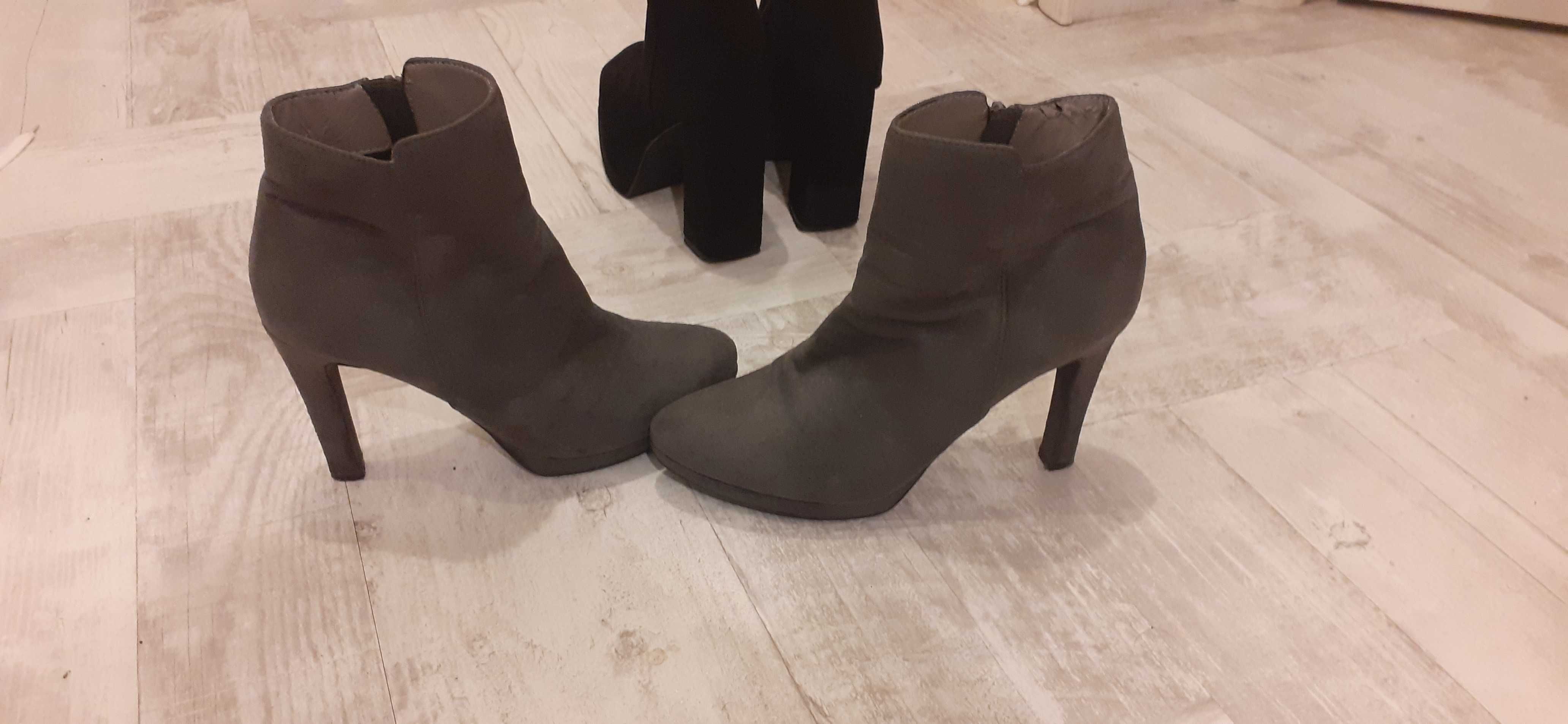 Ghete/botine mas 39, cu platforma, 2 perechi