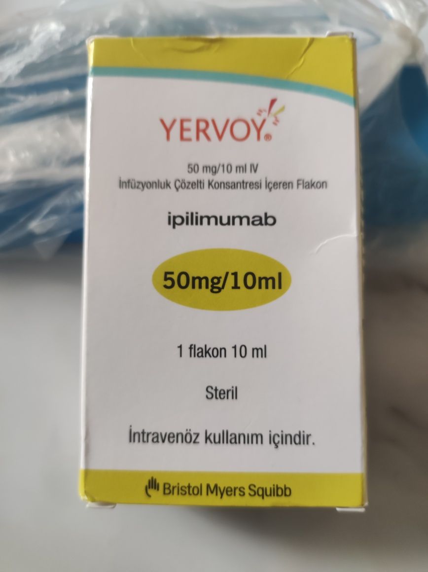 Срочно продам Ервой ,Yervoi 50 mg. Срочно  Торг!. Торг Yervoy