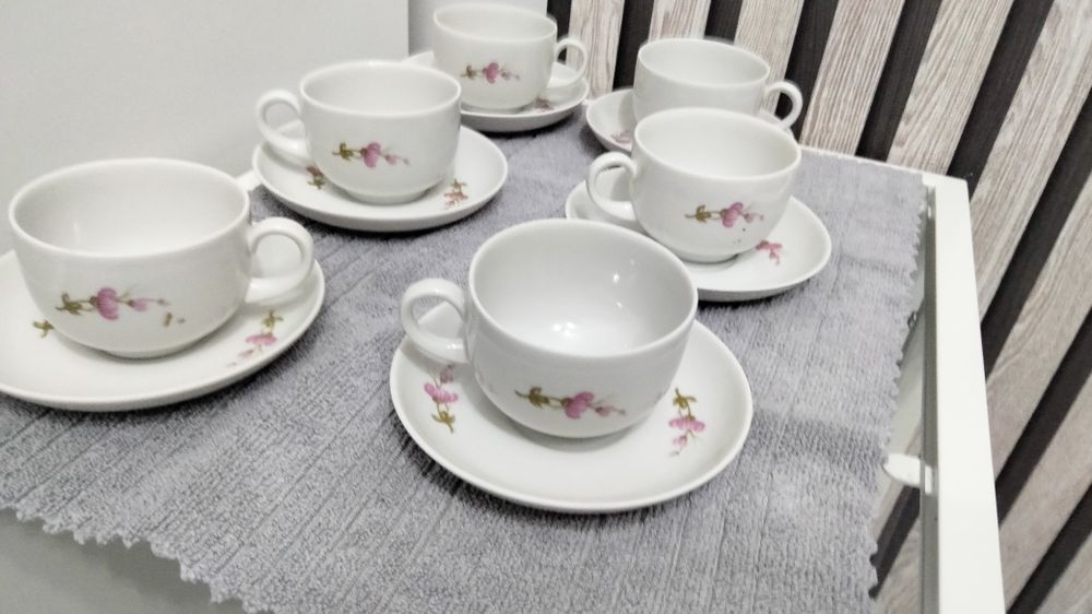 Продам чайные пары. Советской эпохи. "Дулево". Фарфор.