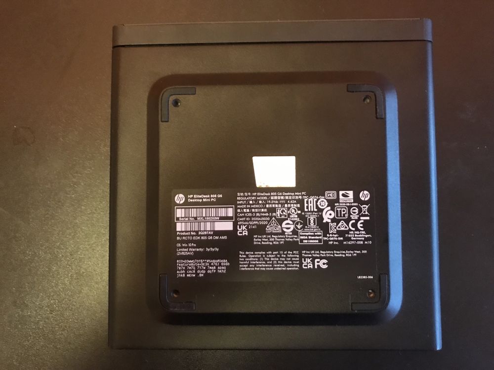 HP EliteDesk 805 G6 Mini PC,Ryzen 5 PRO 4650GE (6-Core),16GB-RAM,DDR4