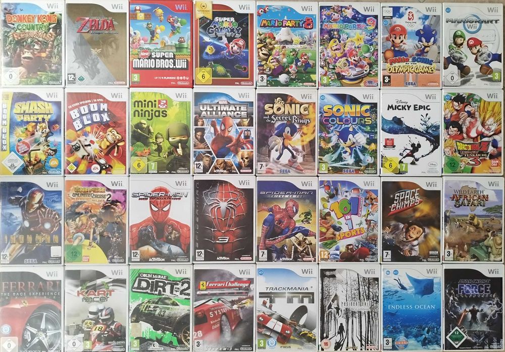 Пълен Комплект Nintendo Wii Mini + 2 игри и волан