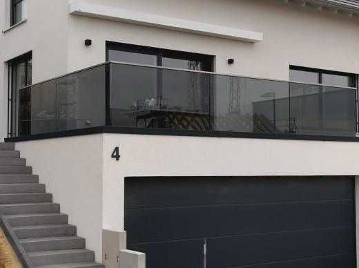 Balustrada de inox cu sticla