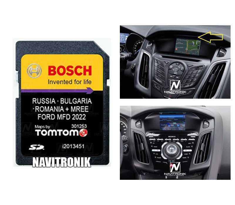 Card navigatie Ford MFD Focus C-Max Kuga Transit harta ROMANIA 2022