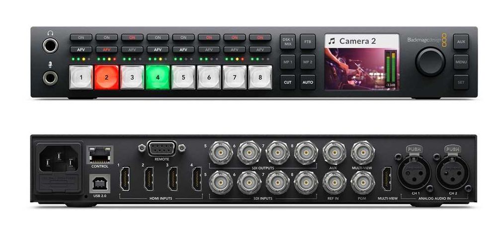 KIT MIXER AUDIO VIDEO PROFESIONAL filmare si transmisie cu 8 camere