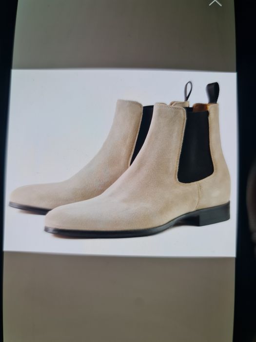 Cizme Thomas Bird suede sand 44