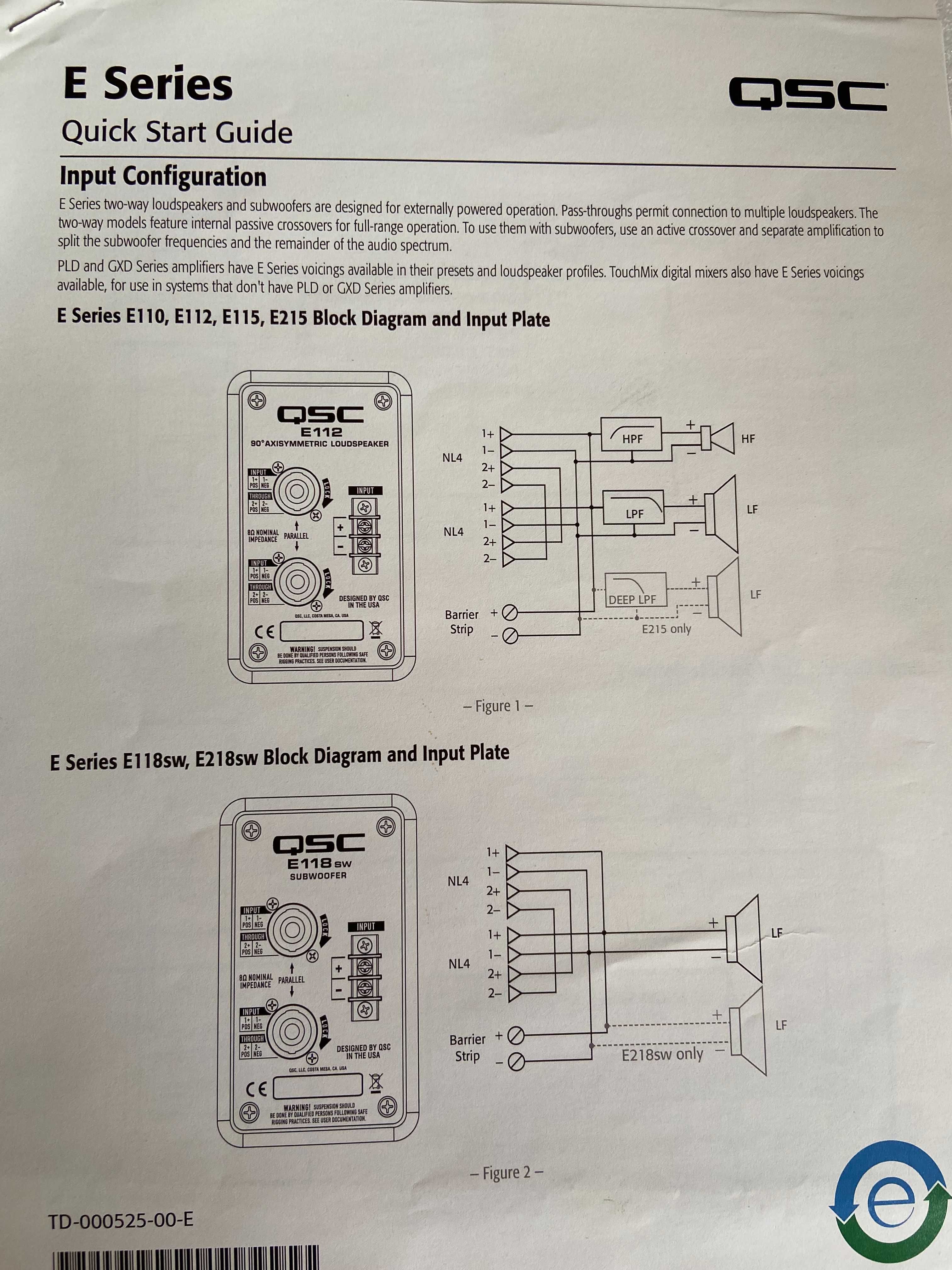 Нови  бас колони QSC E118 18 инча,  800 вата 3200 пик и EV ZX3