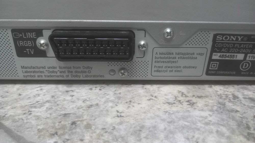 dvd SONY -DVP-NS 360