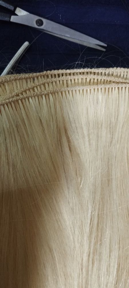 Волосы натуральные блонд