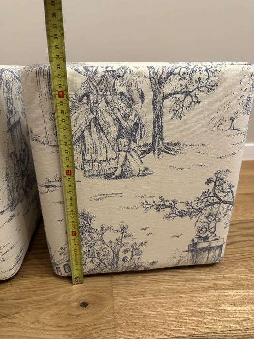 Set doua taburete si fete de perna stil Dior