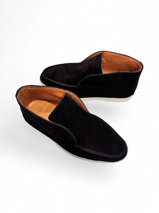 Дизайнерски дамски лоуфъри LP в черен цвят