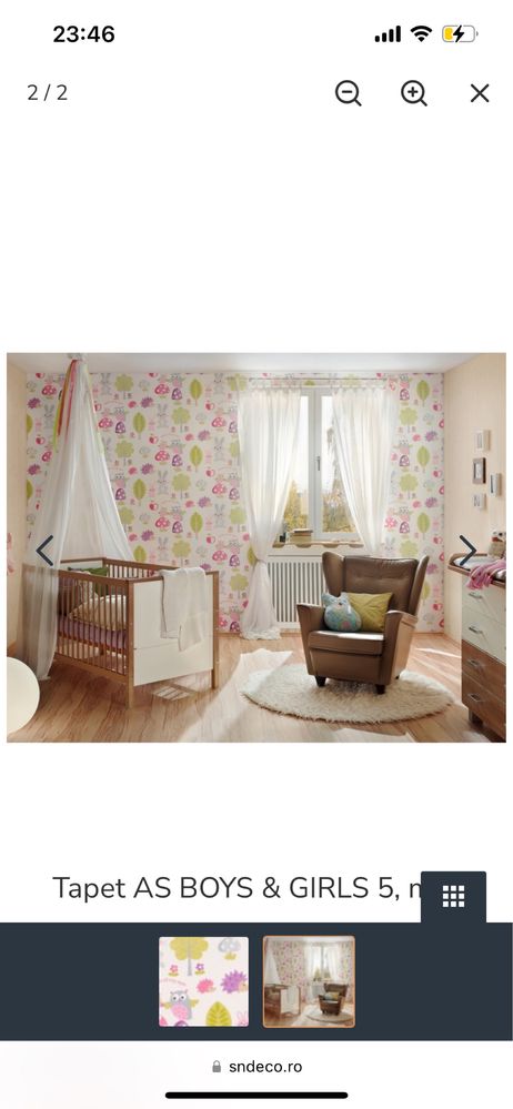 Vand 2 role sigulate Tapet hartie Boys & Girls 5