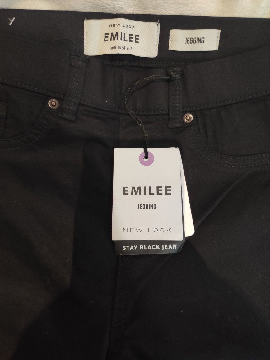 Pantaloni Jegging Emilee negri, noi , cu eticheta