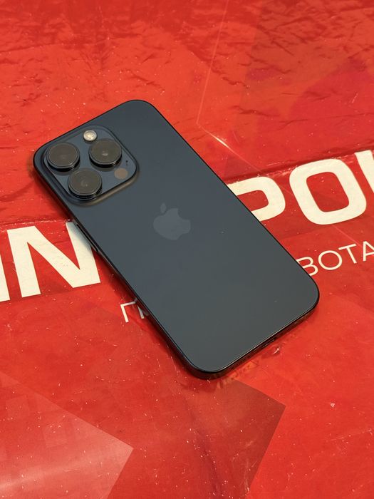 КАТО НОВ 512GB iPhone 15 Pro Technopolis Гаранция 2025 Blue
