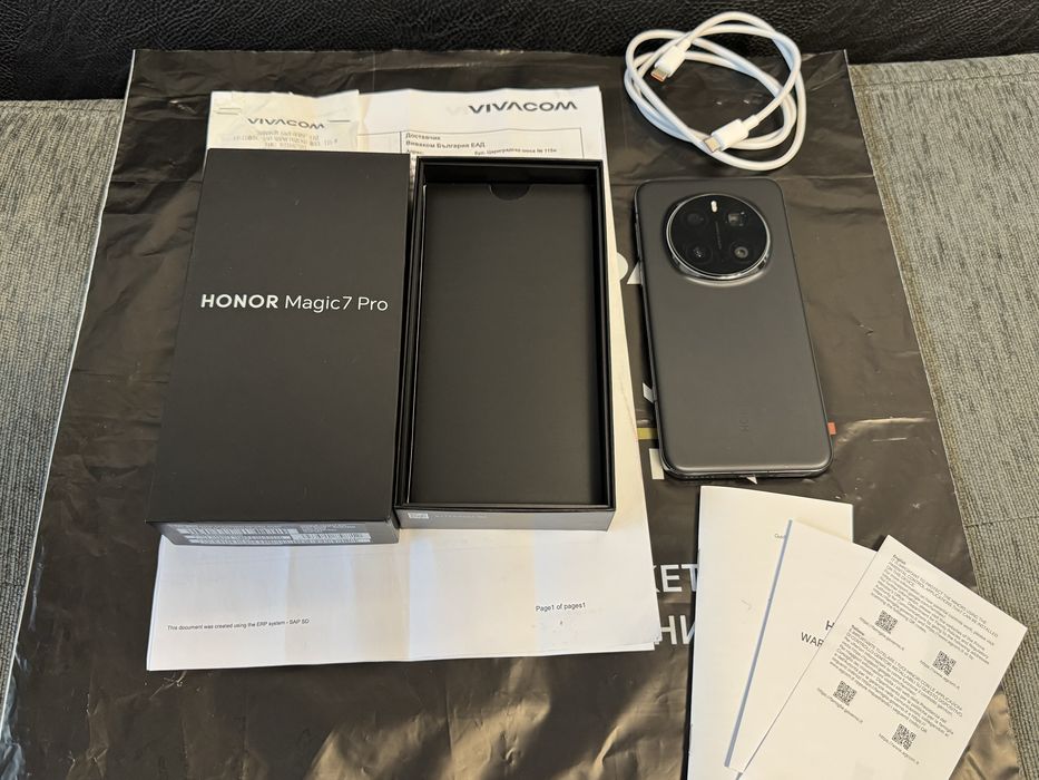 512GB Honor Magic 7 Pro VIVACOM Гаранция 2027г. Black / Черен