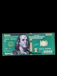 Bancnota colectie cadou decorativa 100 Dolari SUA Green Edition