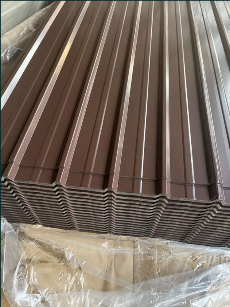 Tabla cutata colorata maro si zincata 0.4