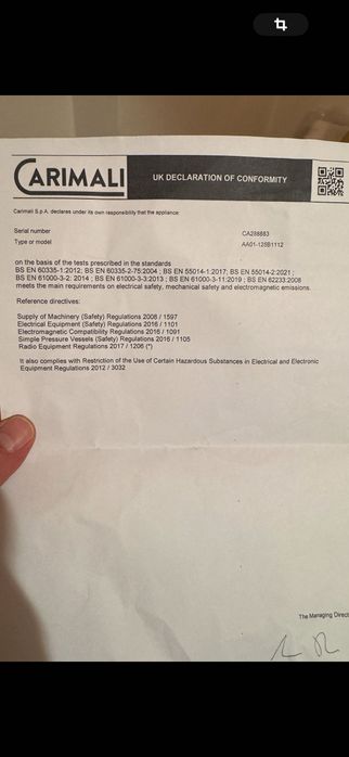 Automat profesional de cafea Carimali nou