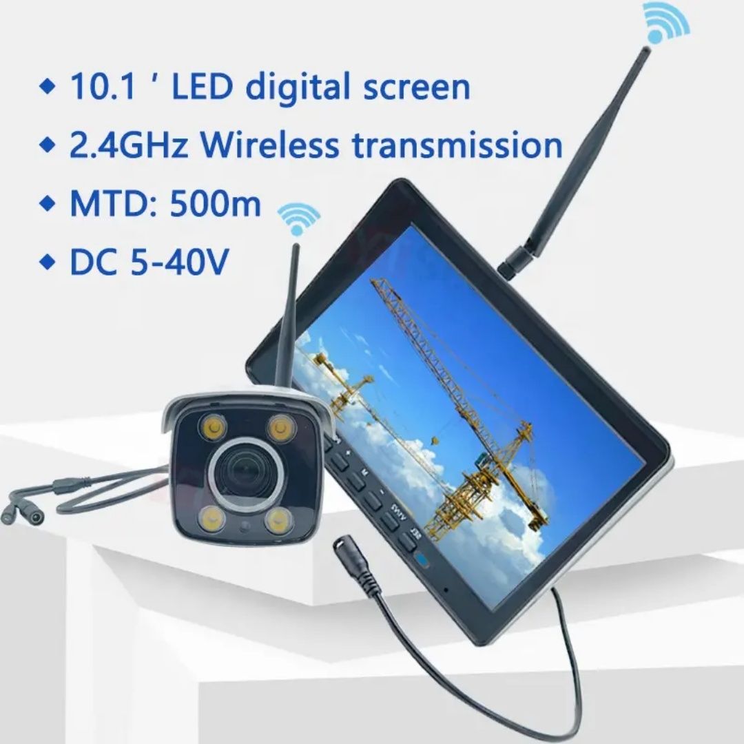 2,4 ГГц беспроводной 10,1 экран AHD 1080P крановая камера 30хОптически