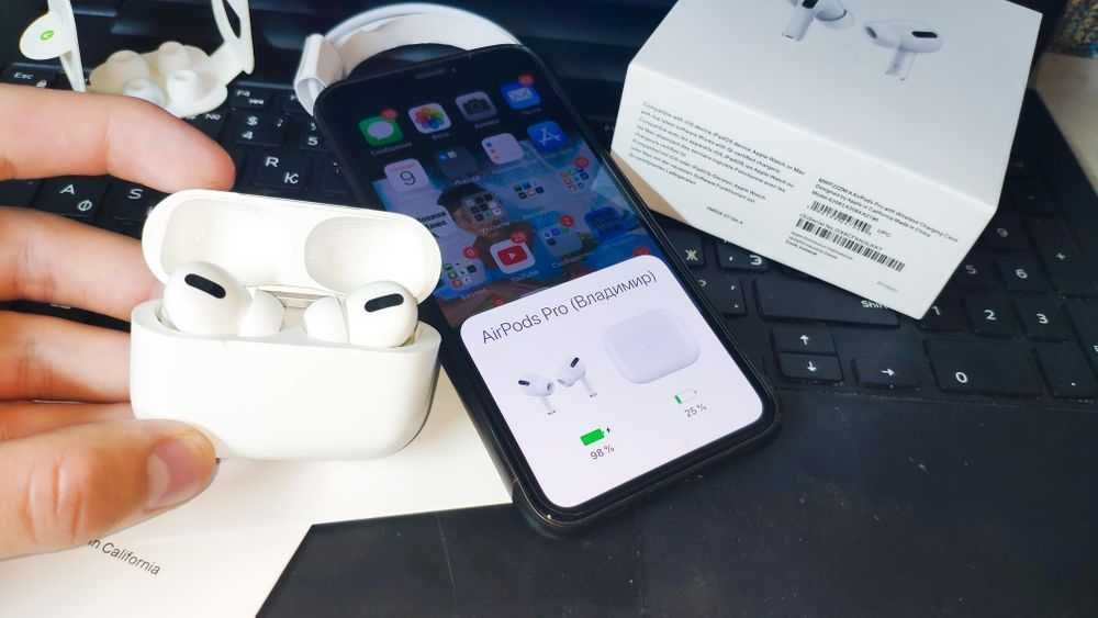 AirPods PRO Беспроводные Наушники Apple (Bluetooth) айрподс!!!