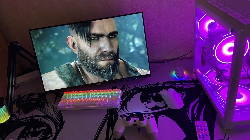 Белый игровой компьютер RTX3060 12GB