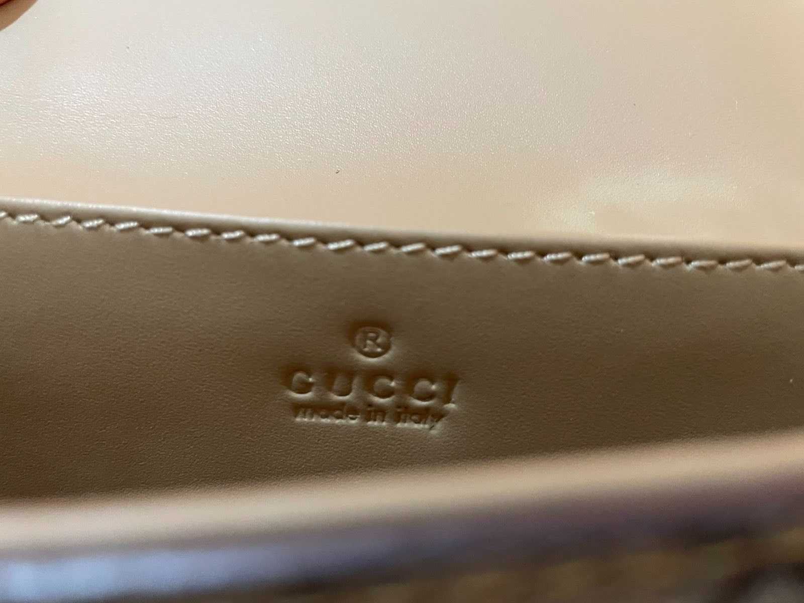 Оригинална Gucci Petite мини Чанта За Рамо Кожа Гучи Mini Горна Дръжка