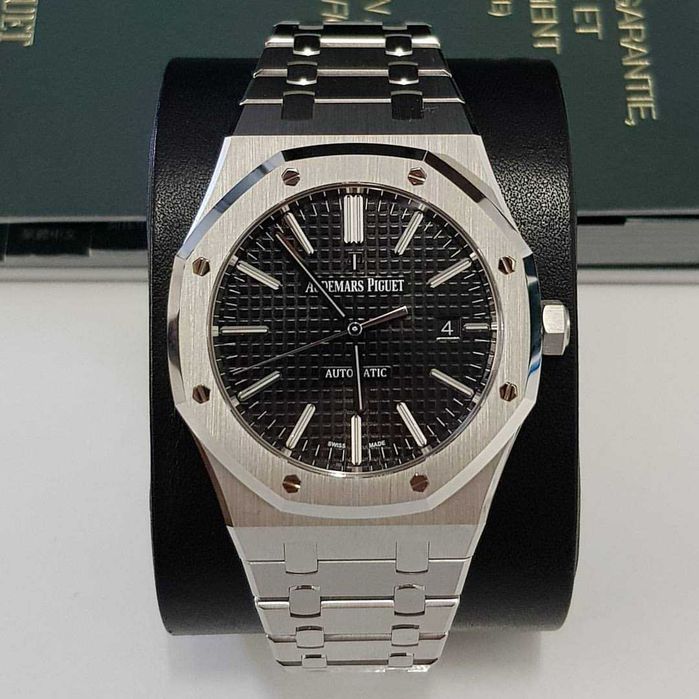 audemars piguet royal oak silver black