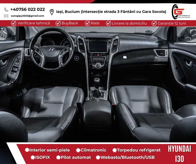 Hyundai I30 Fab2014 Diesel Euro5 Climatronic Navi Xenon Cameră Piele