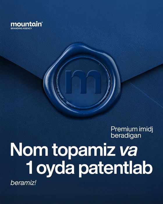 Biznesingiz uchun nom topamiz va 1 oyda patentlab beramiz