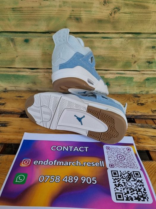 Nike Jordan 4 Denim (mărimi: 36-44 toate marimile)