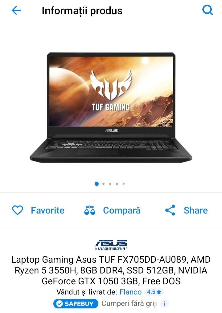 Laptop Asus gaming