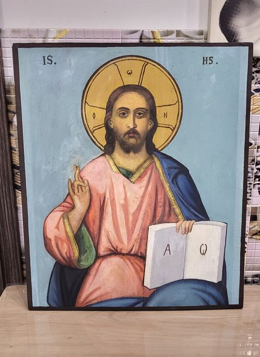 Icoana veche pictură pe lemn